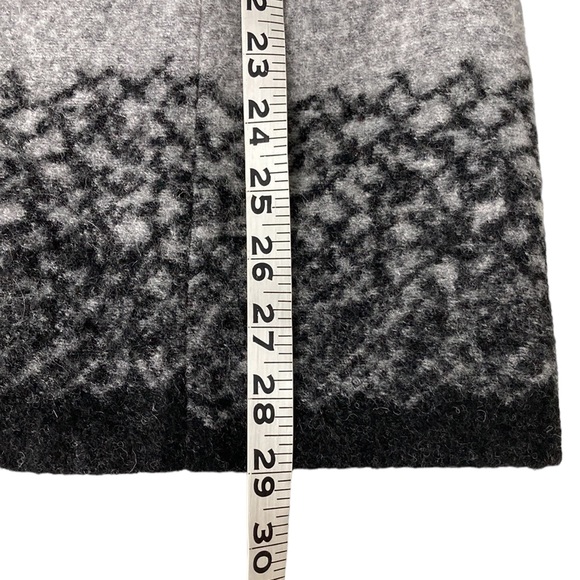 Wool Blend Open Front Long Cardigan Jacket - Picture 13 of 14